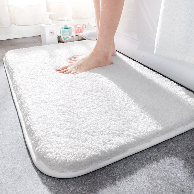 tapis sortie de bain antidérapant Heikoa Blanc 40x60cm