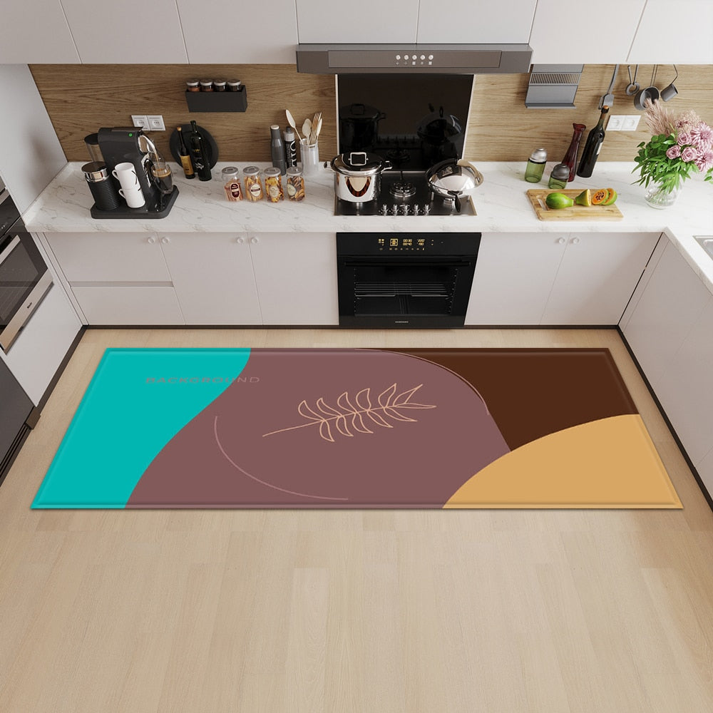 tapis de cuisine lavable MARRON Tapis Heikoa 40cmx60cm ER22626-6