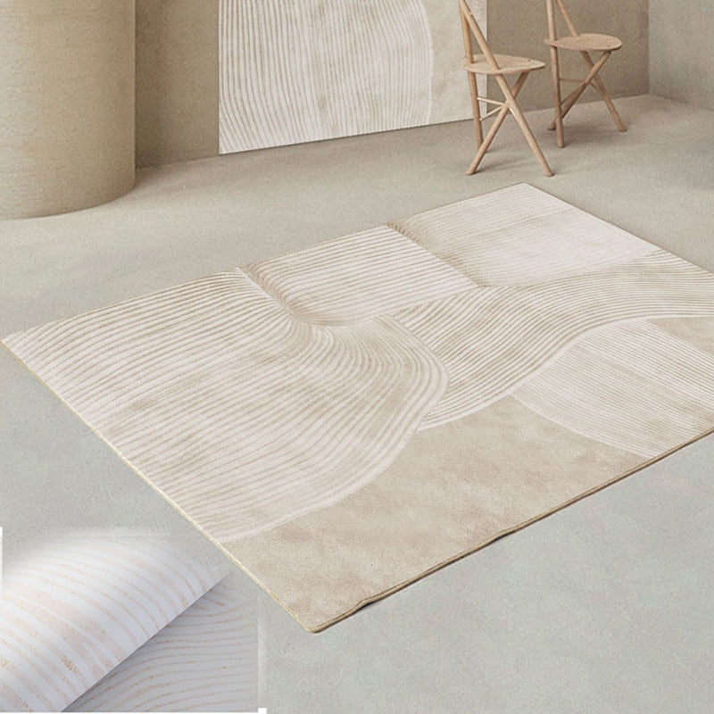 Grand tapis beige Heikoa Crystal velvet 7 60x90cm