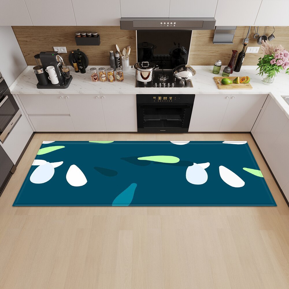 tapis de cuisine bleu Tapis Heikoa 40cmx60cm ER22626-14