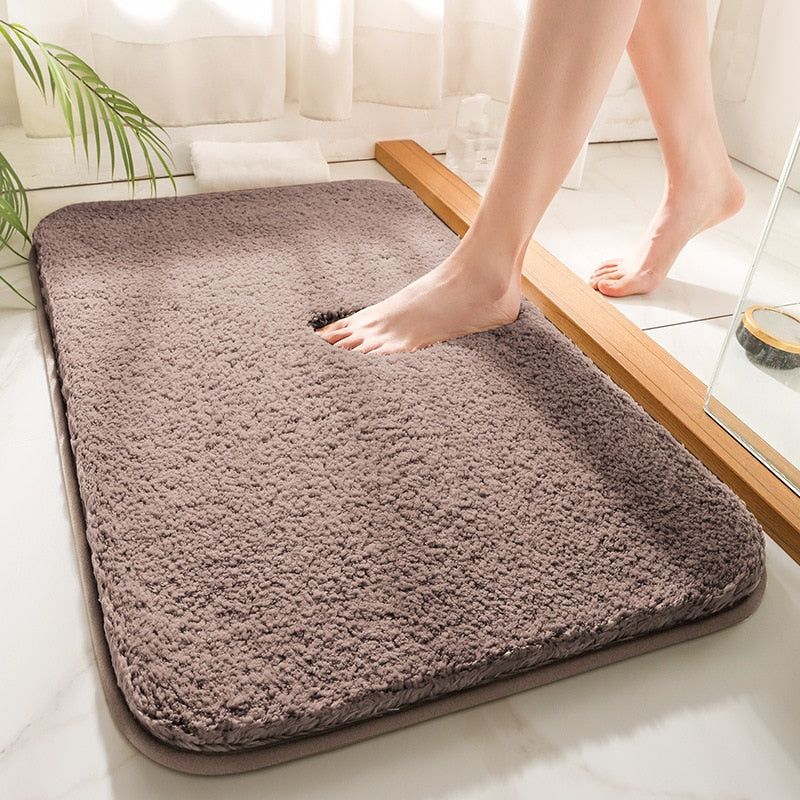 Tapis de bain taupe Heikoa Brun 40x60cm
