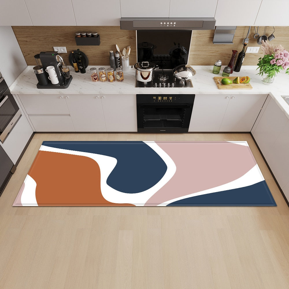 tapis vinyle cuisine rose Heikoa 40cmx60cm ER22626-19