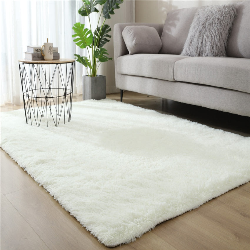 Tapis shaggy blanc  Heikoa Blanc 40x60cm Chine