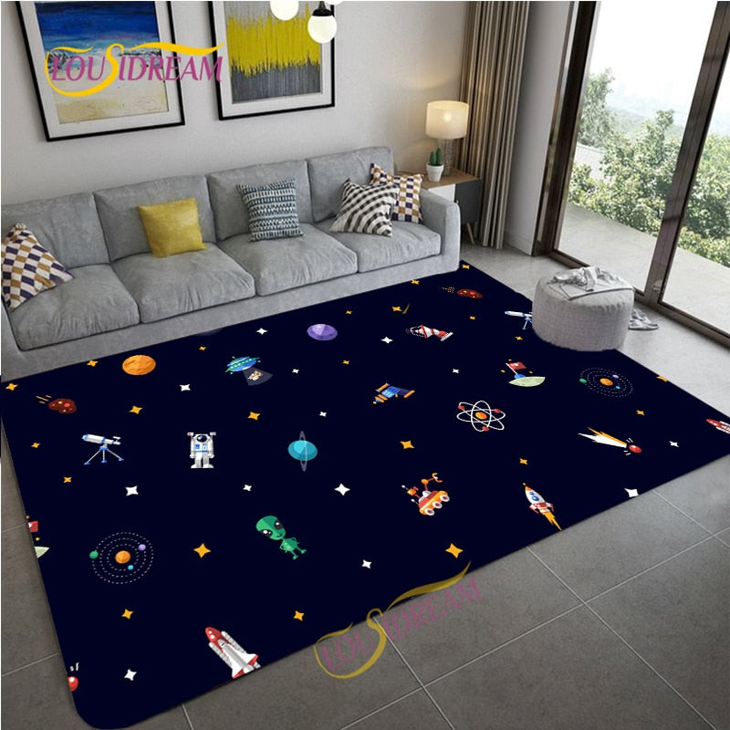 tapis enfant bleu Tapis Heikoa