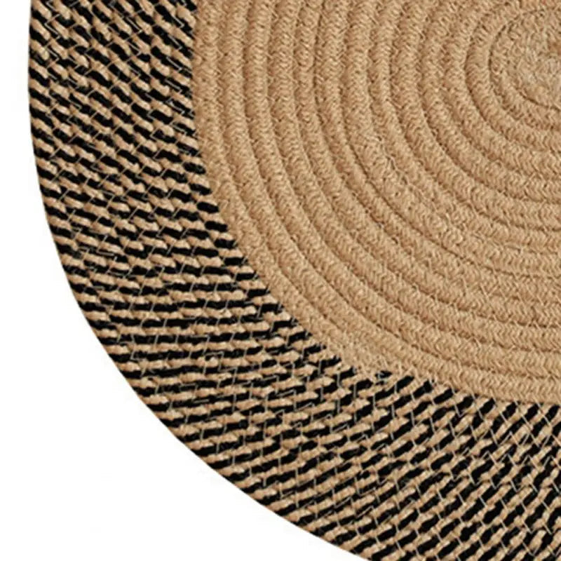 Tapis rond jute vintage Heikoa