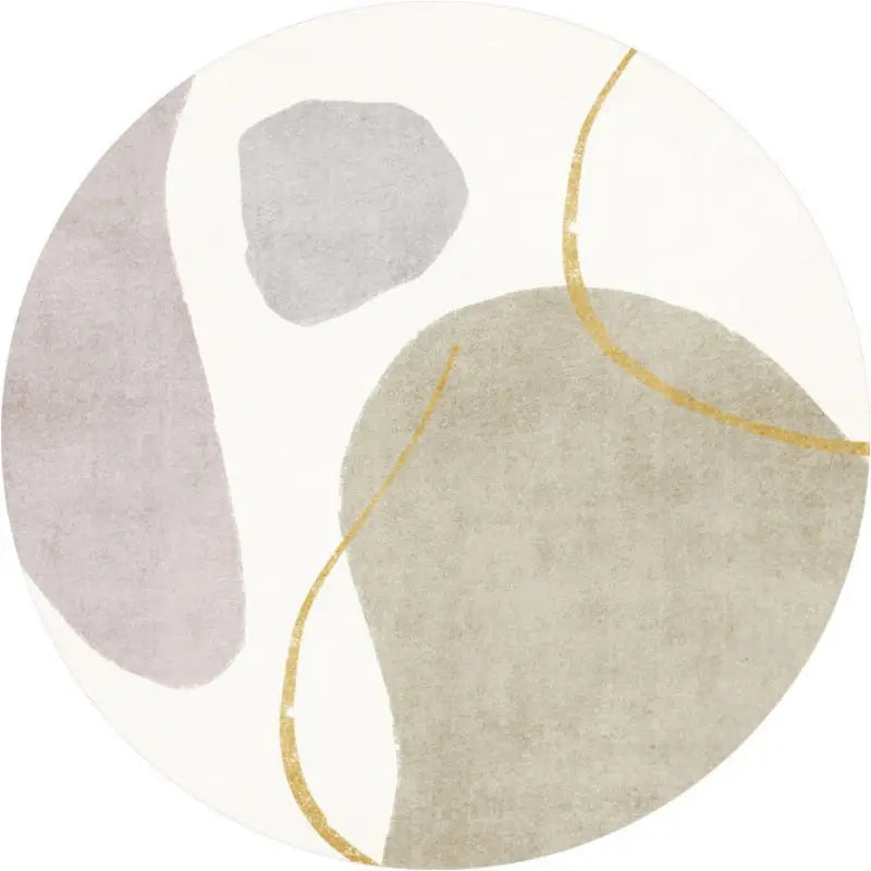 Luxueux tapis rond géométrique Tapis Heikoa 3 60x60cm