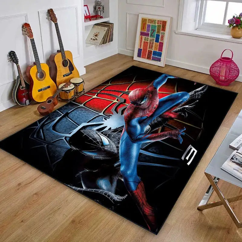 Tapis Spiderman noir Heikoa