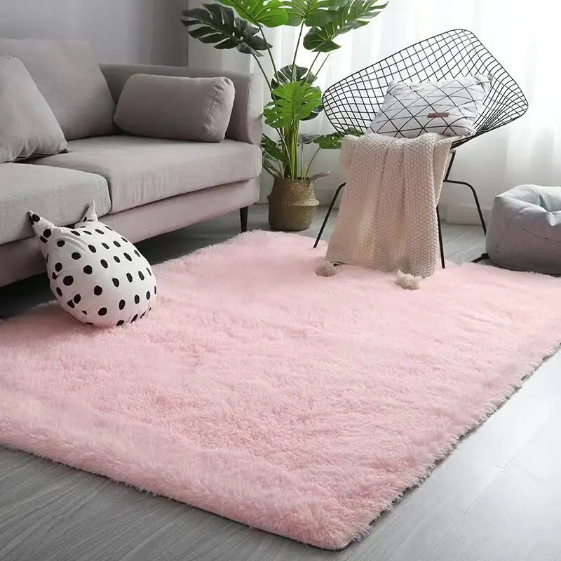 Tapis de salon moelleux rose Tapis Heikoa Rose 40x60cm