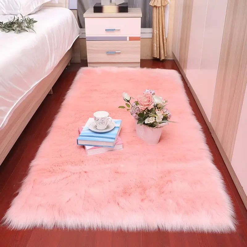 Chambre féminine avec tapis rose pour une touche de douceur – Heikoa