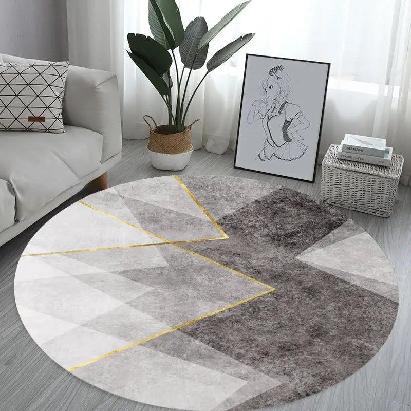 Tapis sobre de salon gris Heikoa 9 60x60cm