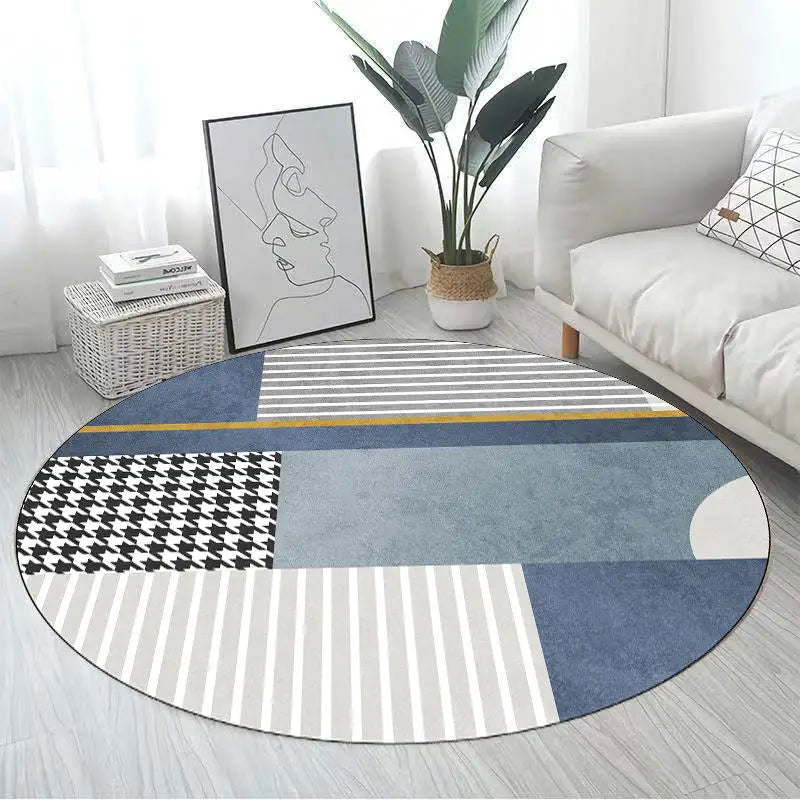 Tapis rond de salon géométrique Heikoa 2 60x60cm