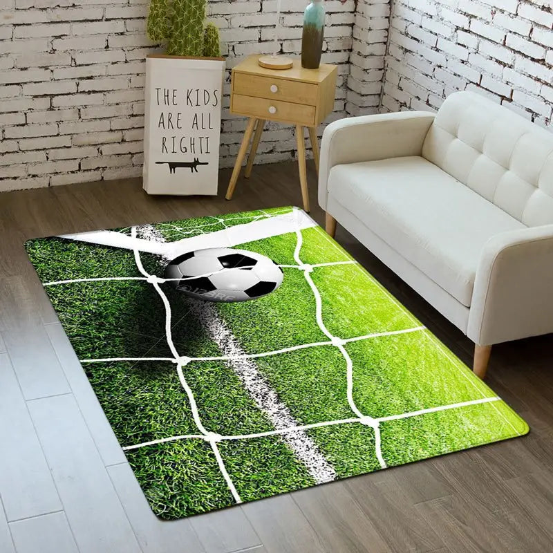 Tapis garçon football Tapis Heikoa Vert 40x60cm