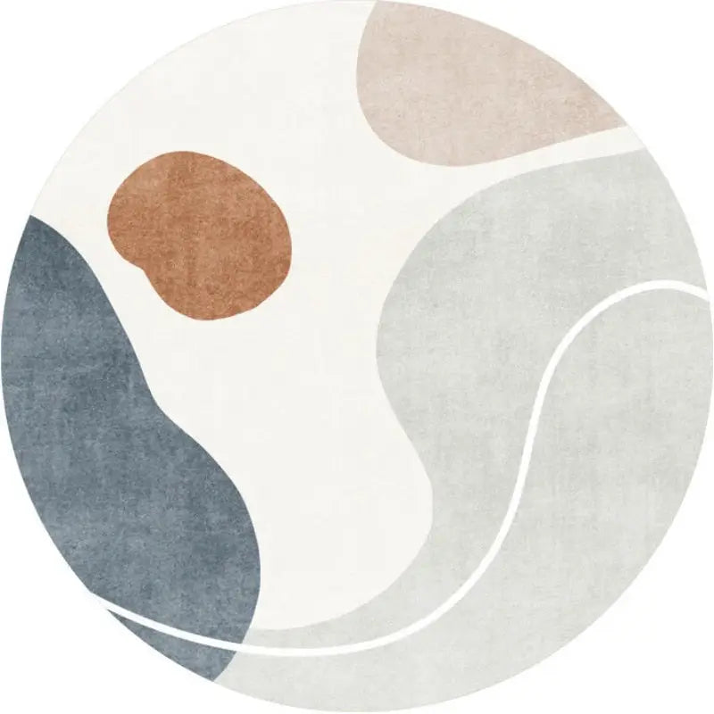 Tapis à taches colorés rond Tapis Heikoa 13 60x60cm