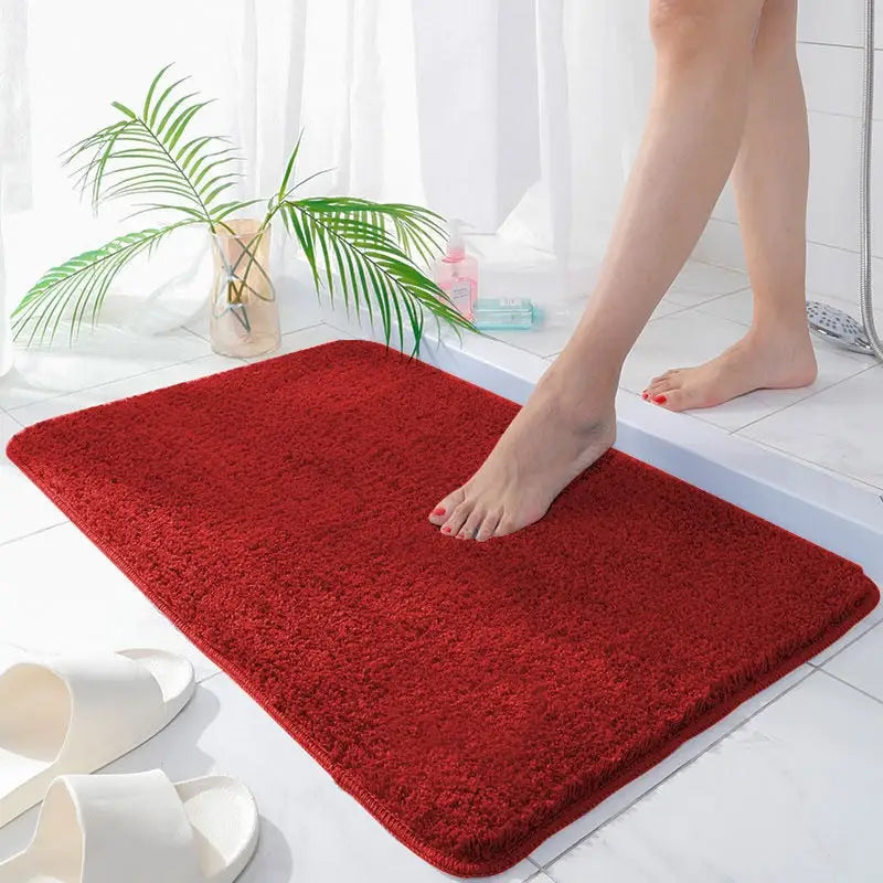 Tapis de bain rouge Tapis Heikoa Rouge 40x60cm