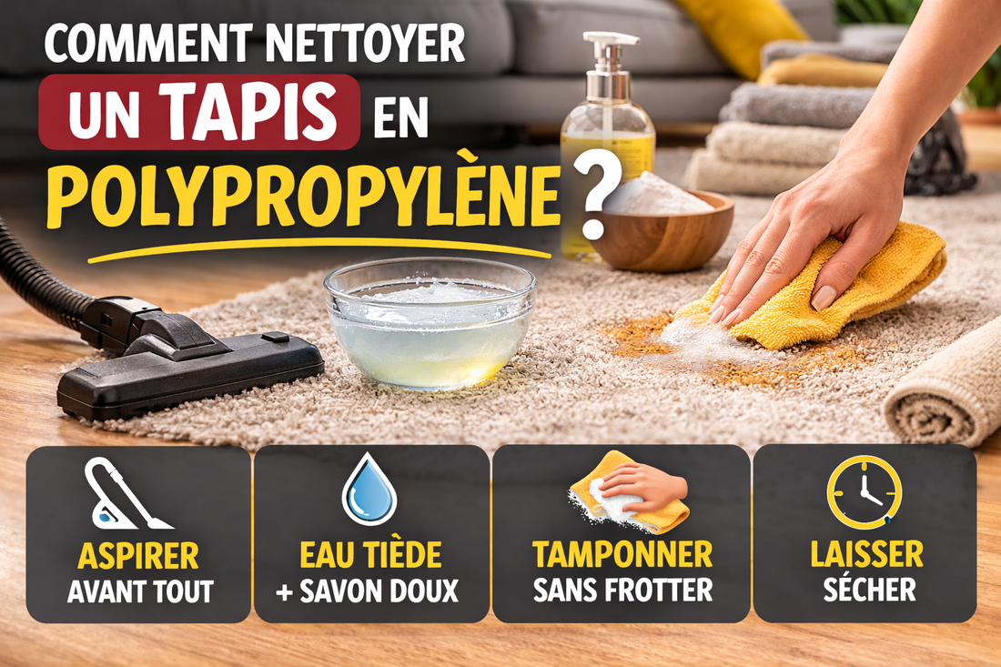 Comment nettoyer un tapis en polypropylène ?