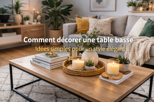 Comment décorer une table basse ?