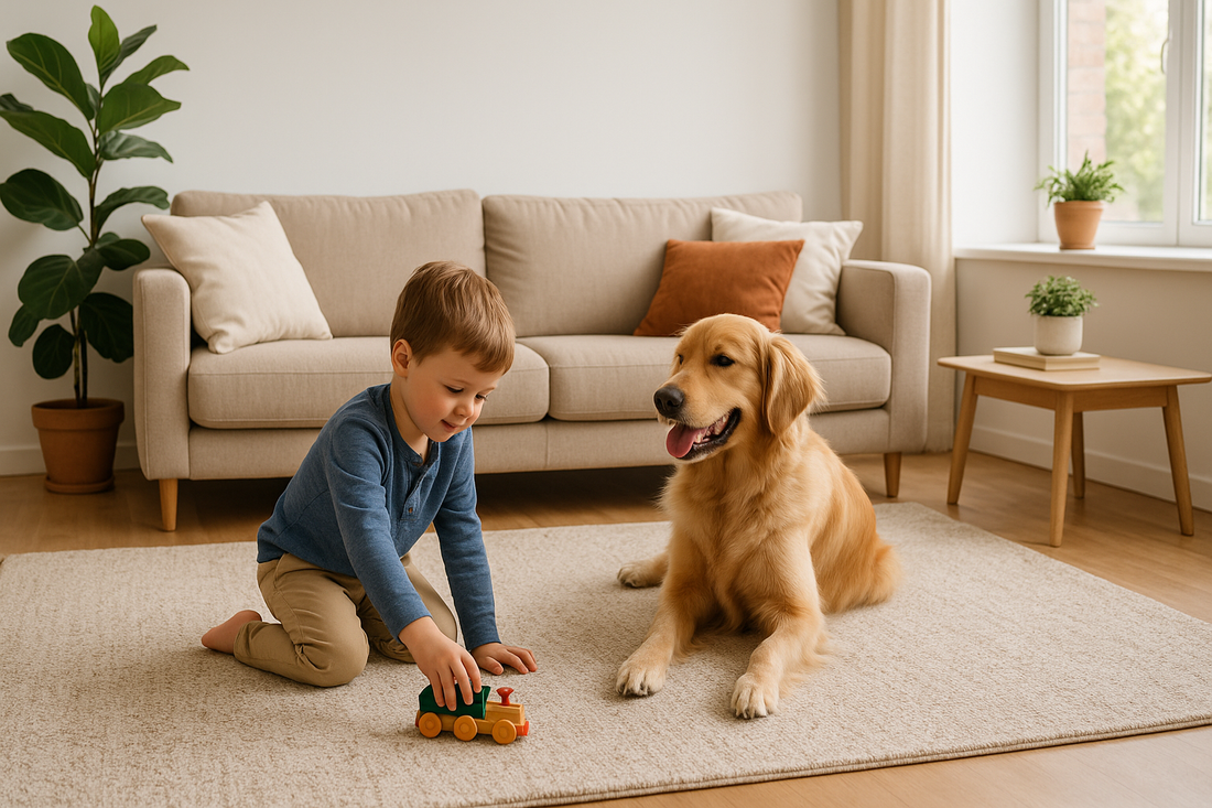 Quels tapis choisir avec enfants et animaux ?