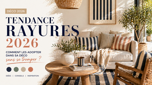 Tendance rayures 2026 dans la déco