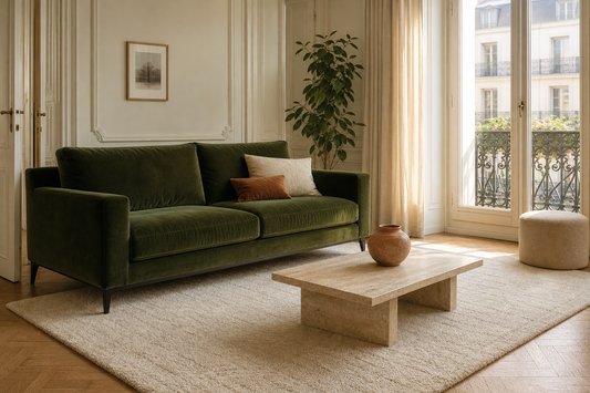 Quel tapis avec un canapÃ© vert ? Les associations qui fonctionnent