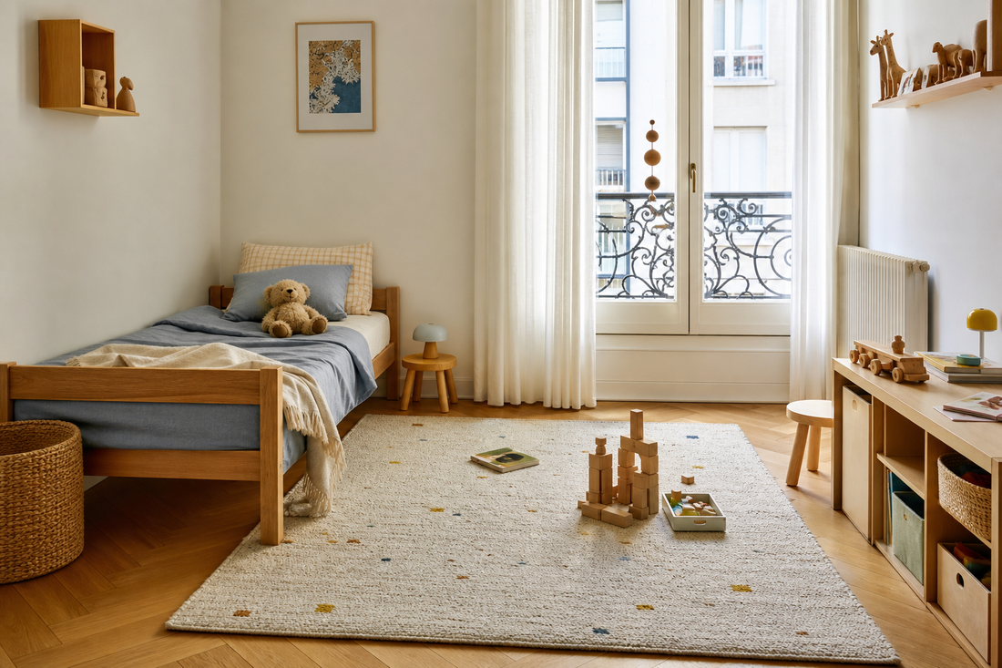 Tapis de chambre dâ€™enfant : taille, sÃ©curitÃ© et zones de jeu