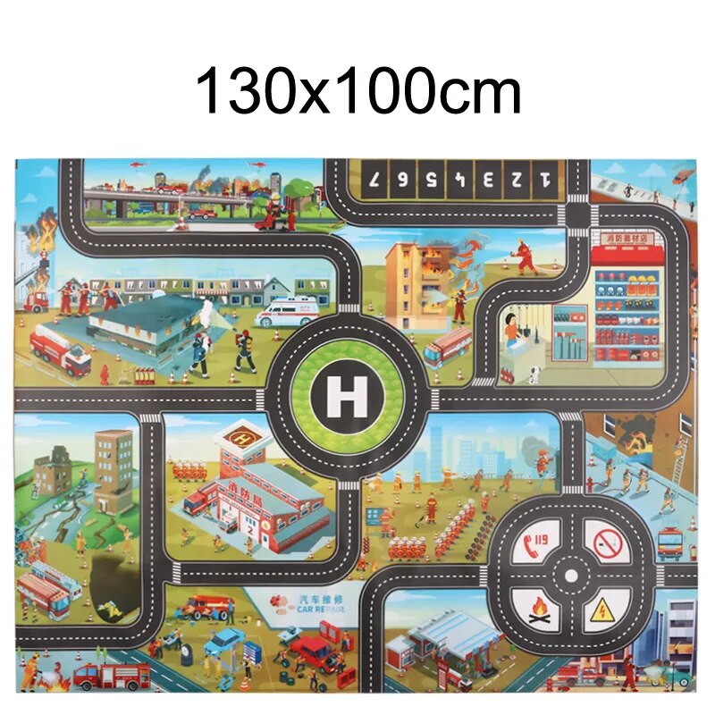 Tapis de jeu voitures  Heikoa LH023  
