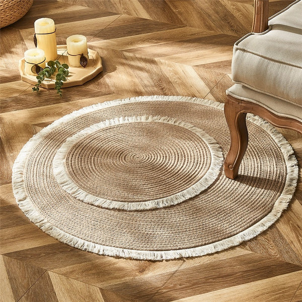 Heikoa - Tapis rond jute avec ficelle