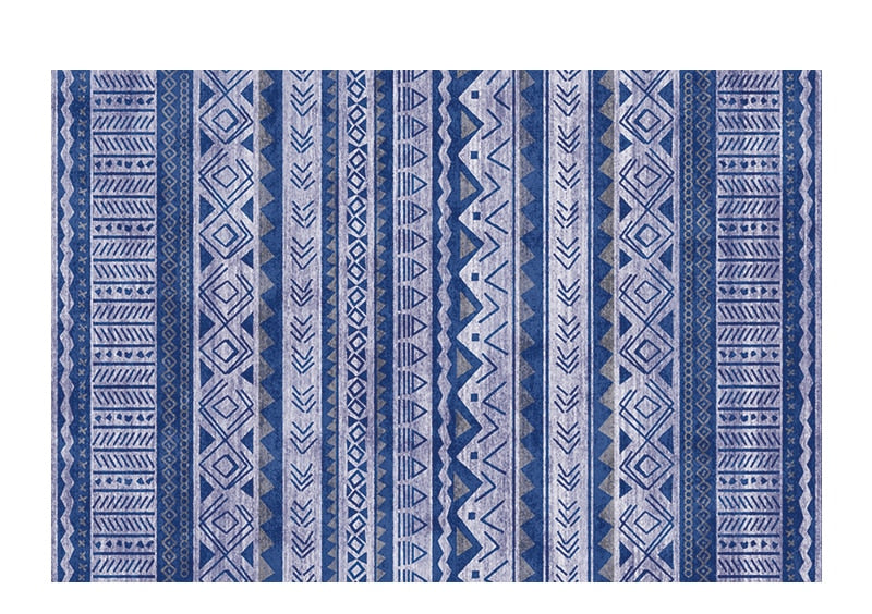 Tapis berbere bleu  Heikoa M 80x120cm 