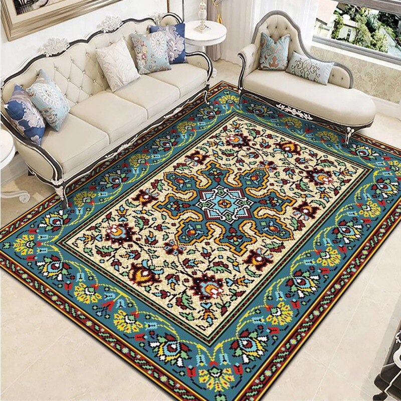 Tapis persans vert  Heikoa Vert design 100x160cm 