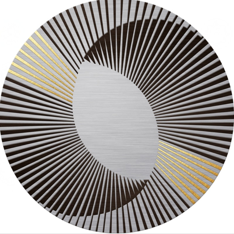 Tapis moderne motif rayure  Heikoa 009 60x60cm 