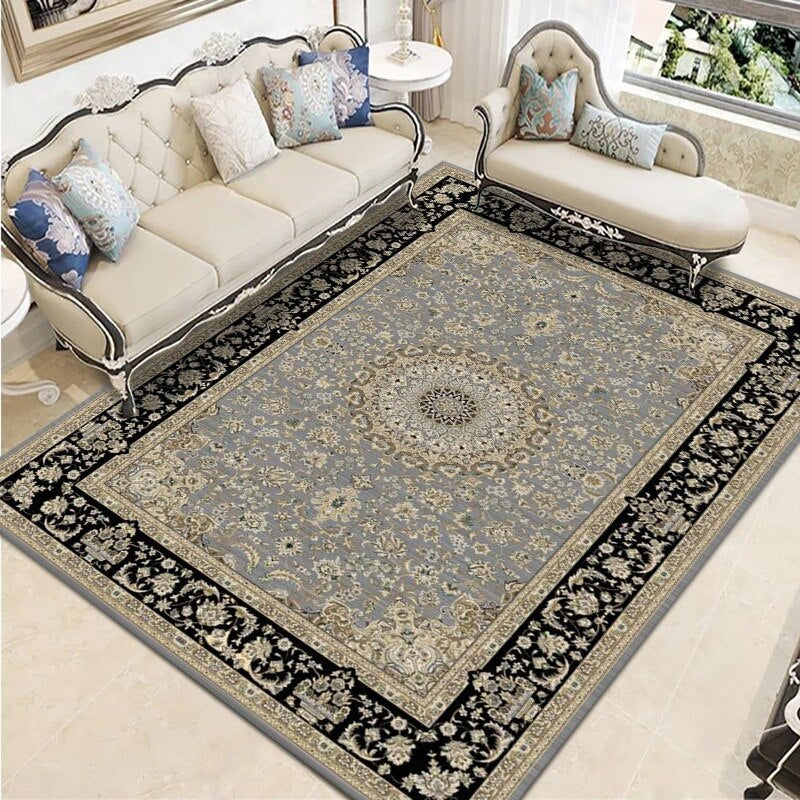 Tapis persan authentique  Heikoa Noir bleuté 100x160cm 