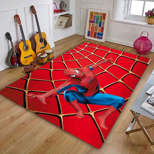 Tapis Spiderman Rouge vif  Heikoa H 50x80cm 