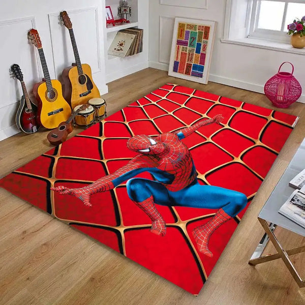 Tapis Spiderman, Spiderman, tapis de chambre d'enfant, Ironman
