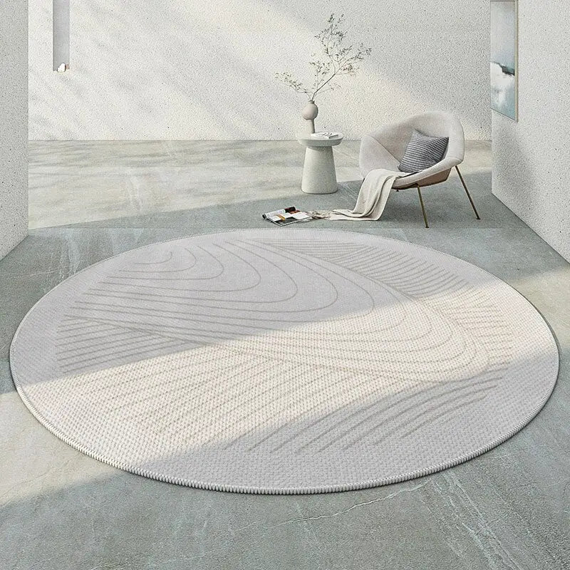 Tapis de Salon Rond à Poils Courts 90 cm (Round) Tapis de Sol Décoratif Tapis de Salon Rond à Poils Courts 90 cm (Round) Tapis de Sol Décoratif